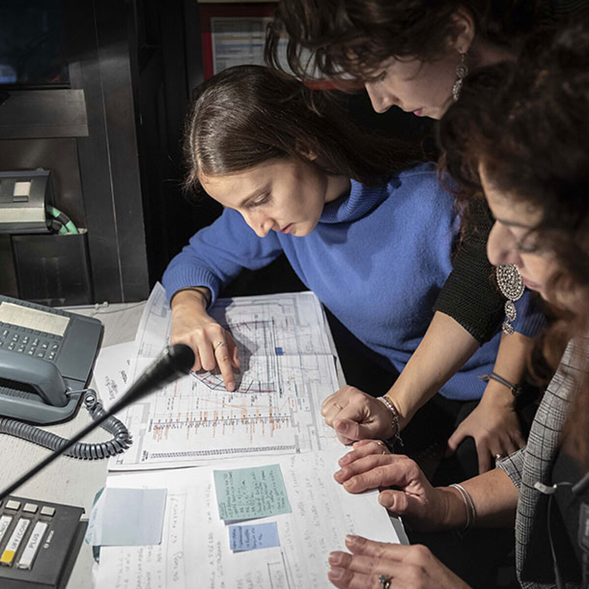 Il lavoro del direttore di scena in palcoscenico